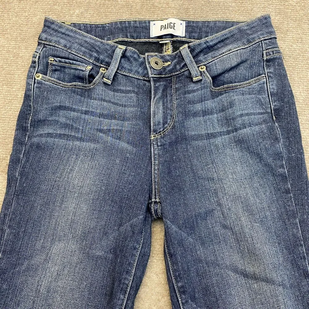 Paige Jeans Womens 26 Verdugo Crop Skinny Stretch Blue Denim Pants‎